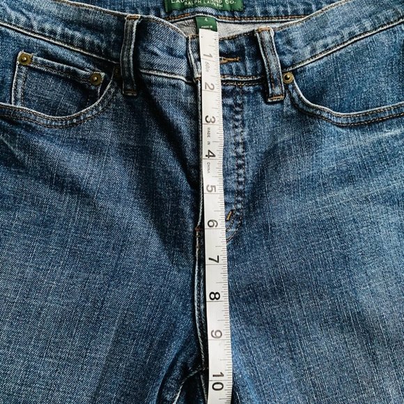 LRL Lauren Ralph Lauren Classic Straight Jeans Sz 4 Medium Wash - Picture 8 of 14
